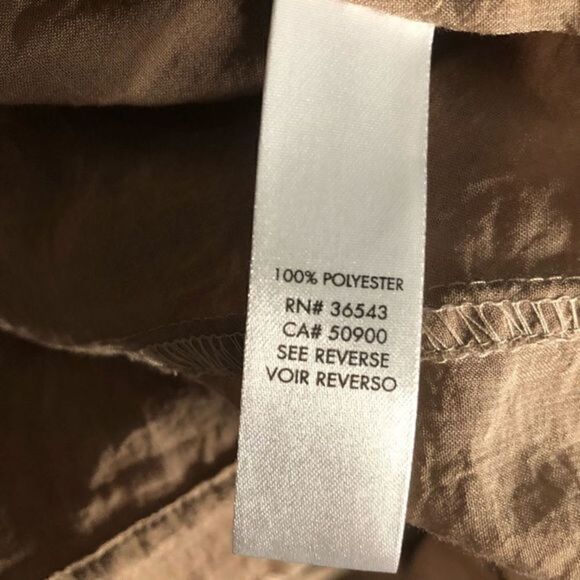 Calvin Klein Iridescent Gold Sheer Blouse - Picture 8 of 10